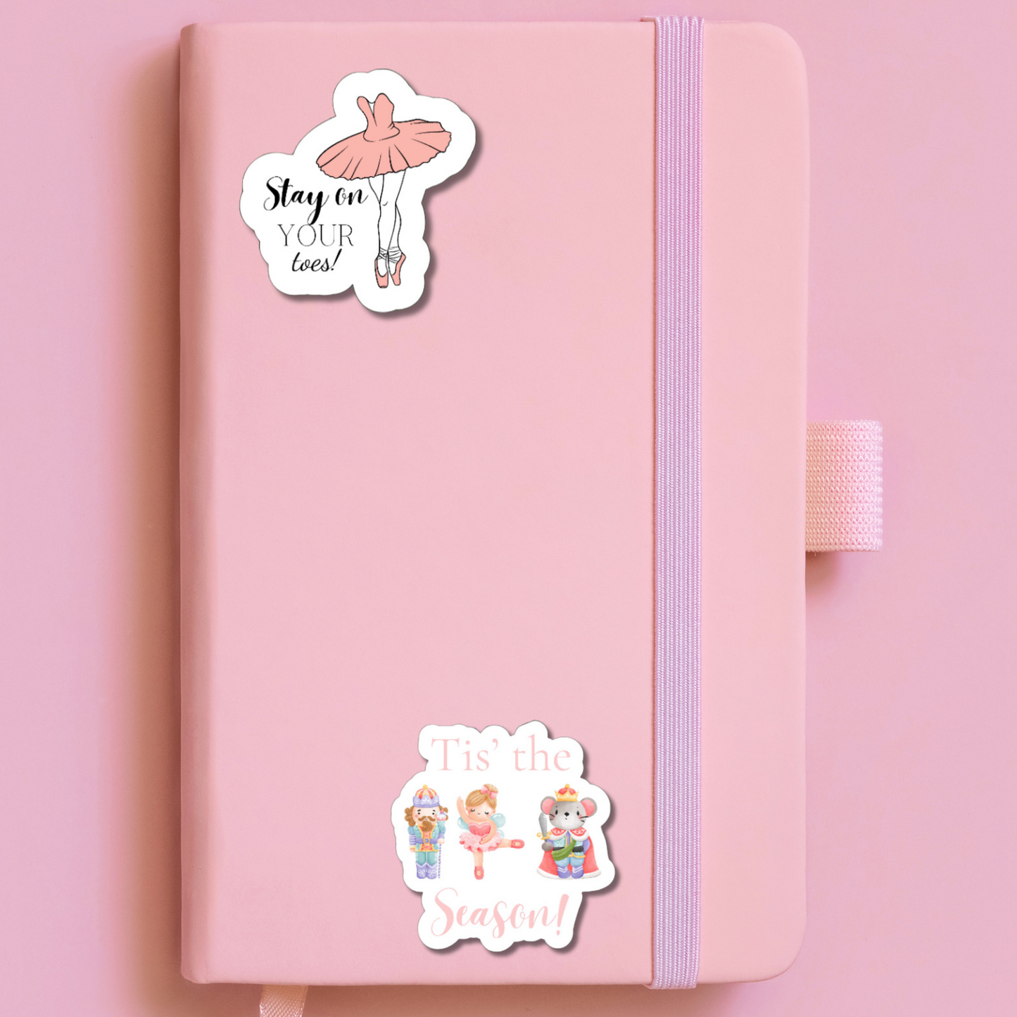 Stay on your Toes ballet dancer matte or glossy vinyl sticker ⎪ gift for ballet lover⎪ laptop sticker ⎪ phone sticker pink