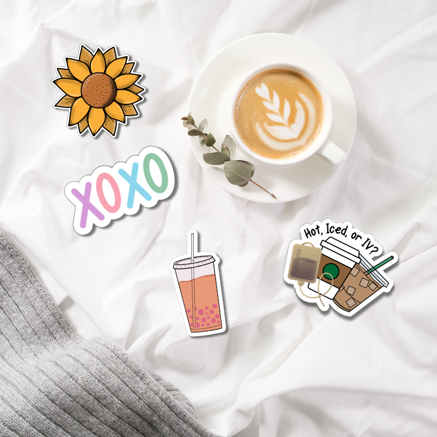 Cute Bubble Tea matte or glossy vinyl sticker⎪gift for book lover⎪ laptop sticker ⎪ phone sticker