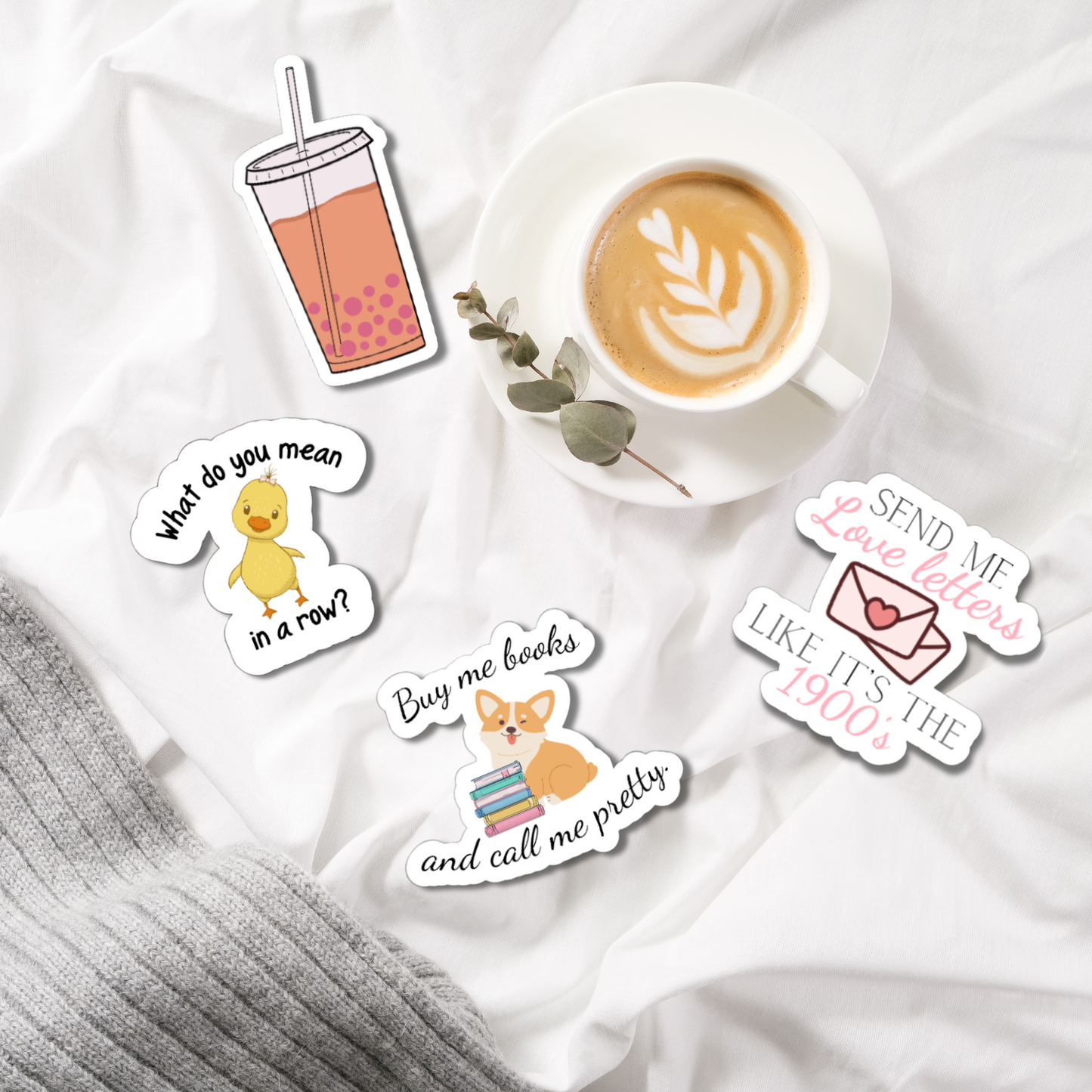 What do you mean in a row? Duck matte or glossy vinyl sticker⎪gift for book lover⎪ laptop sticker ⎪ phone sticker