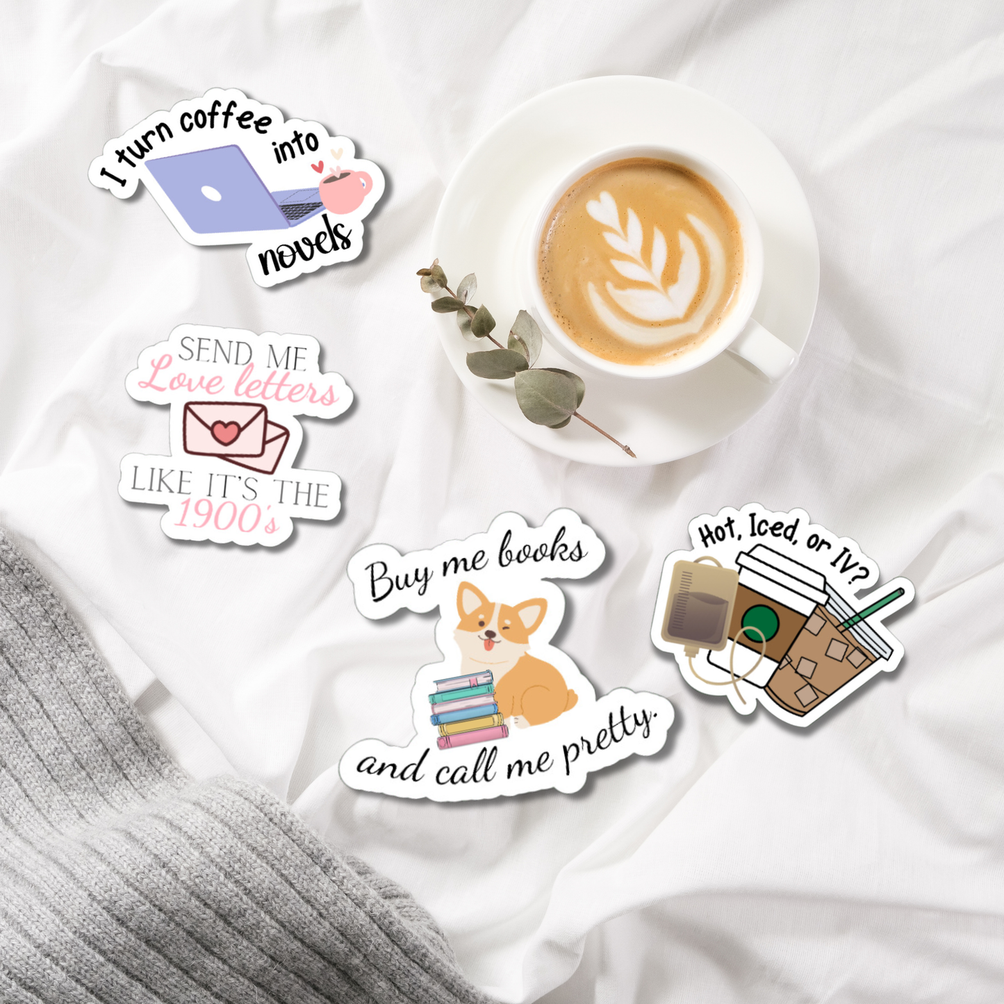 Buy Me Books and Call Me Pretty funny matte or glossy vinyl sticker⎪ cute gift for book lover⎪ laptop sticker ⎪ phone sticker