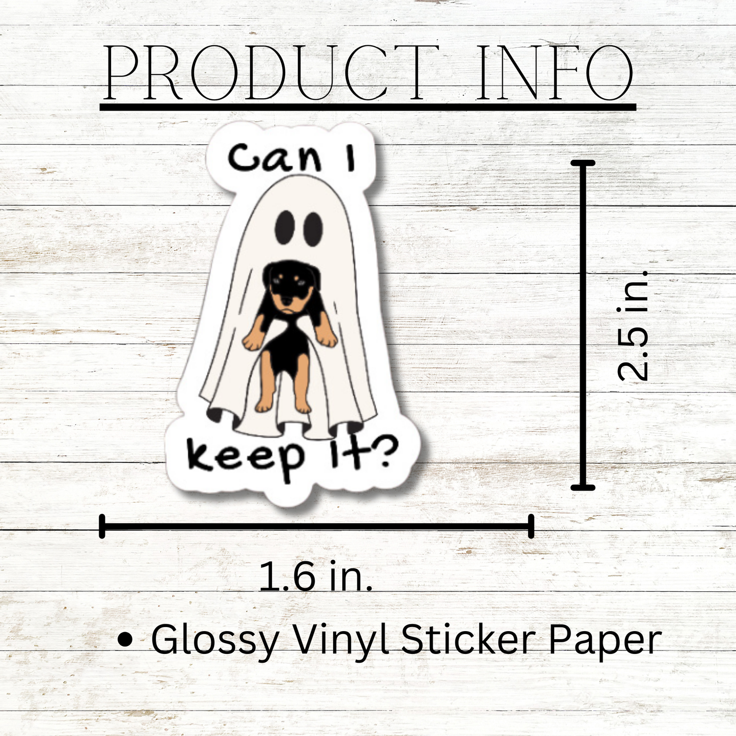 Can I keep it? matte or glossy vinyl sticker ⎪ gift for animal lover⎪ laptop sticker ⎪ phone sticker