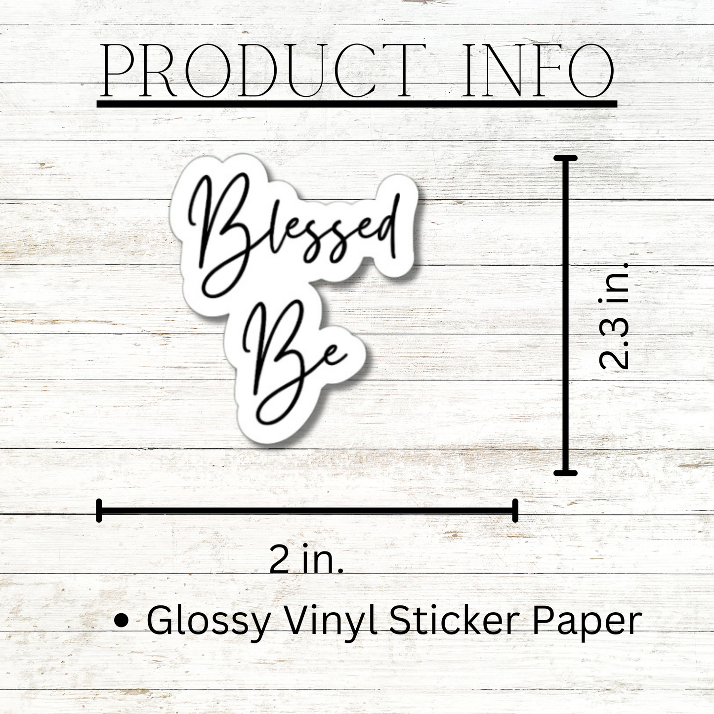 Blessed Be Yule Glossy or Matte vinyl sticker⎪gift for Wiccan⎪ laptop sticker⎪ phone sticker ⎜ Yule Gift